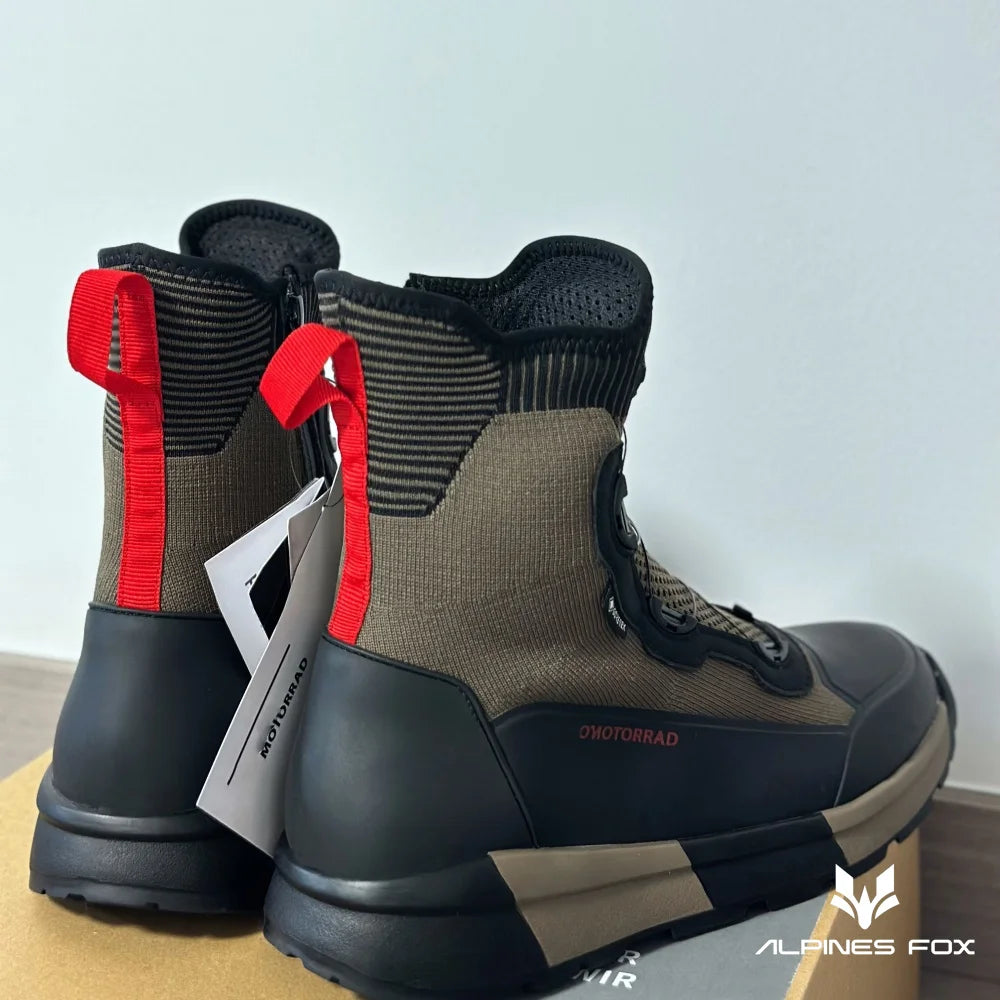 Men Motorcycle Boots Breathable Anti-fall Rider Road Racing Casual Shoes for Motorrad Gear Shift Rubber Sole Motorbike Shoes