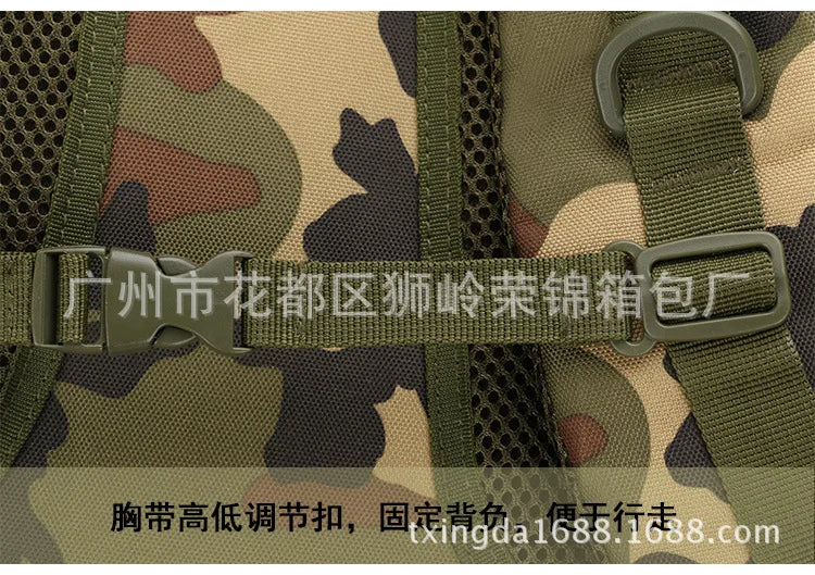 Upgraded 3D Bag Camouflage Mountaineering Bag Tactical Backpack Outdoor Camping Travel Bag