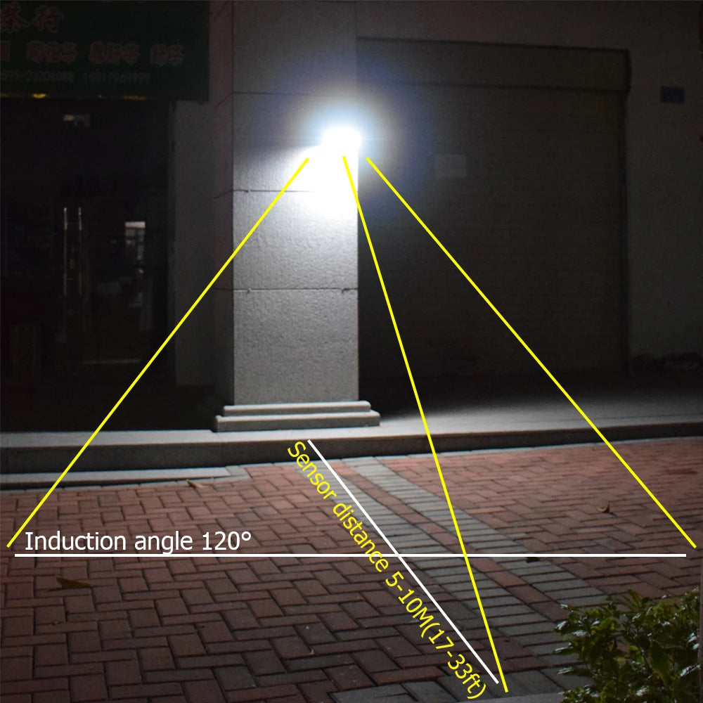 Super Bright 48LED Solar Light Outdoor WaterProof Motion Sensor 4 Mode Lighting Solar Flood Light for Garden Security Yard Patio