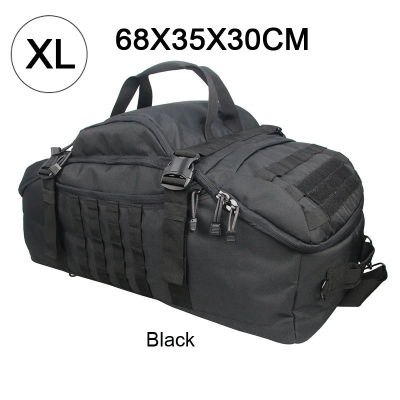 LQARMY 30L 45L 80L Tactical Military Backpack Gym Duffle Bag for Men Camping Sports Travel Workout Weekender Deployment 3 in 1