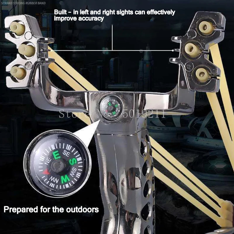 Wrist Rest Assist Slingshot Hunting Resin Slingshot Sling Shot With Rubber Bands Outdoor Hunting Catapult Shooting Steel Balls