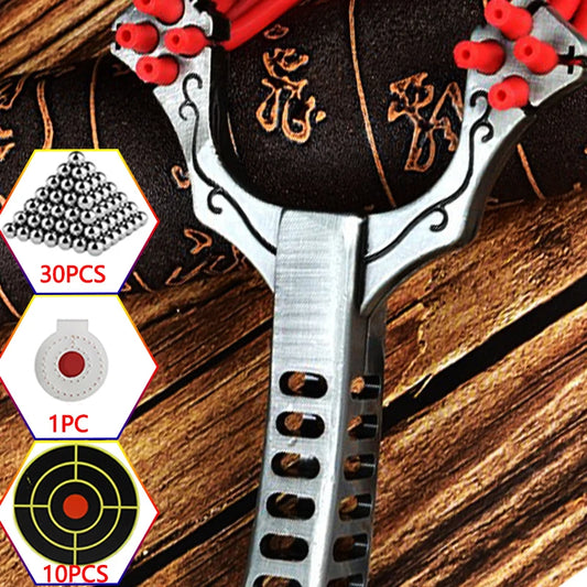 Stainless Slingshots Slingshtot for Hunting Outdoor Powerful and Precise Shooting Slingshot Spring Sling Shot Catapult