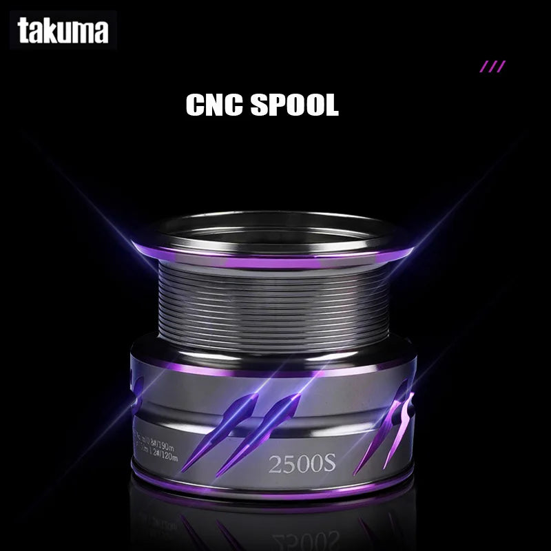 TAKUMA 2025 NEW LINGXI Spinning Reel 150-153g 5.2:1 7+1 Super Light Carbon Fiber CNC Spool Stainless Steel Bearings Fishing Reel