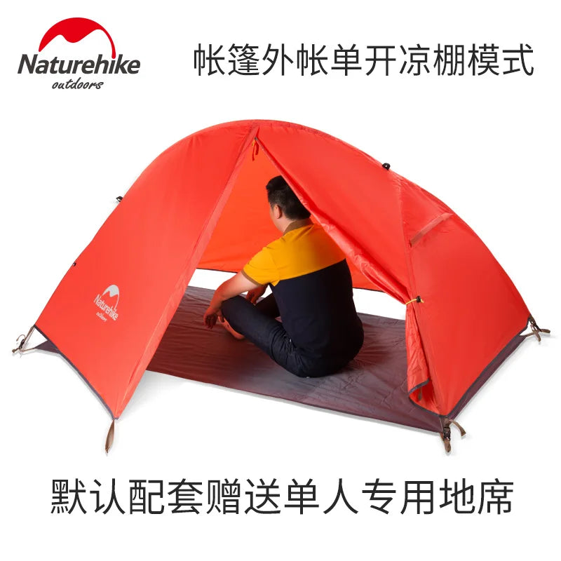 Naturehike-Ultralight Single Camping Tent, Backpacking, Trekking, Hiking, Cycling, 1 Person
