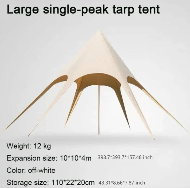 Hump Tent Octopus Shape Waterproof Sunscreen,Cloud Top Canopy Large Space Multiple Sizes Thick Oxford,for Camping Wedding Party