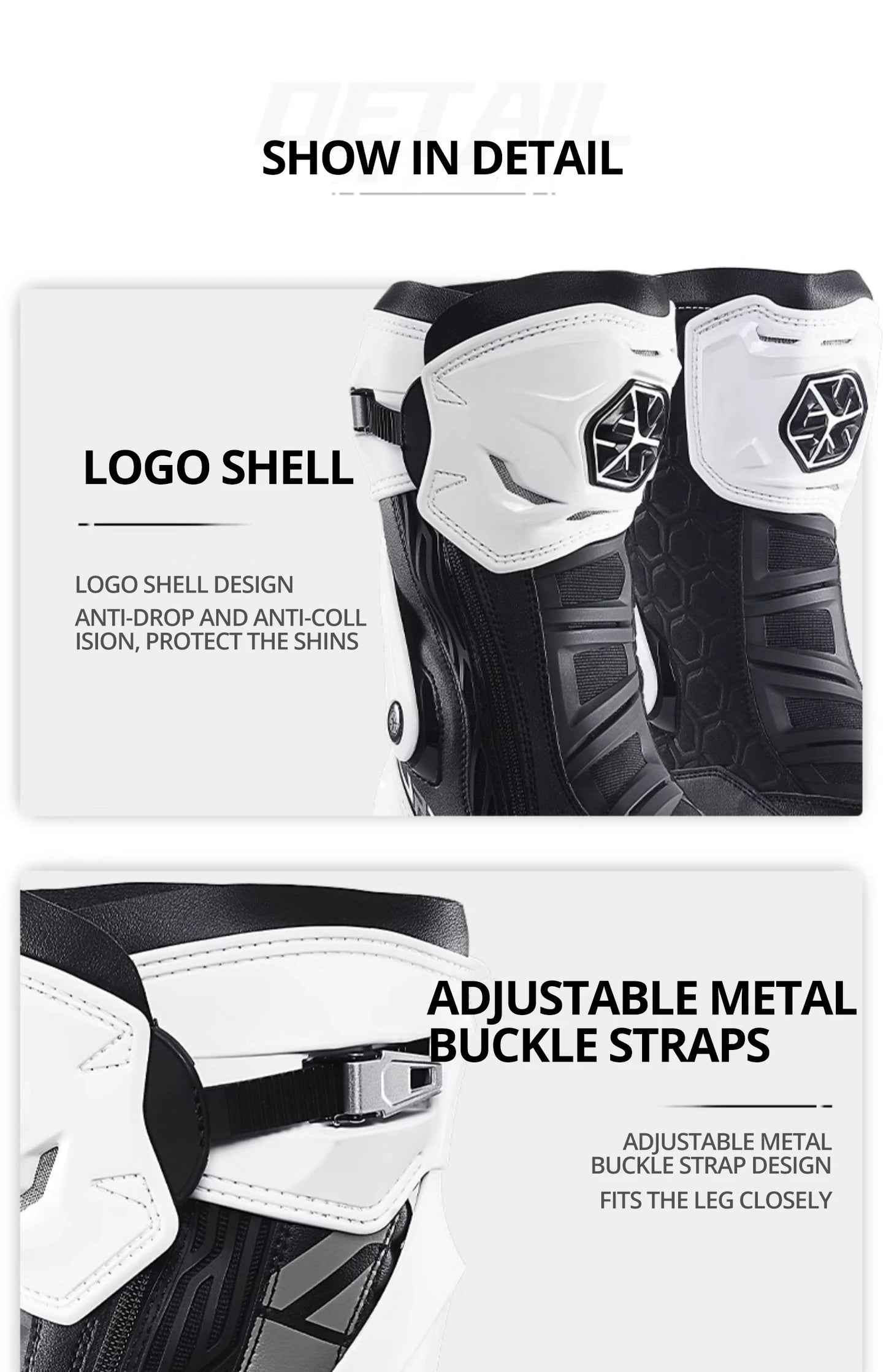 SCOYCO Knee-High Motorcycle Boots For Men Women Off-Road Highway Riding Durable Anti-Slip Sole Ankle Support All-Terrain Grip