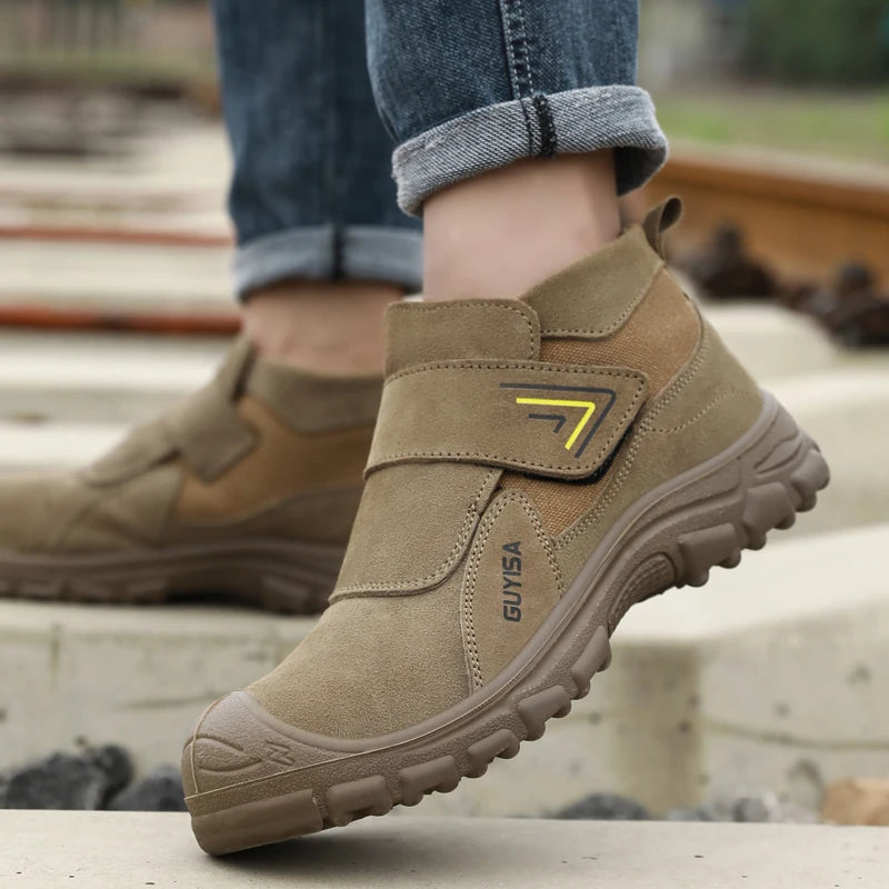 Anti Scald Welding Work Shoes Anti-smash Anti-puncture Safety Shoes Men Protective Boots Wear Resistant Male Industrial Shoes
