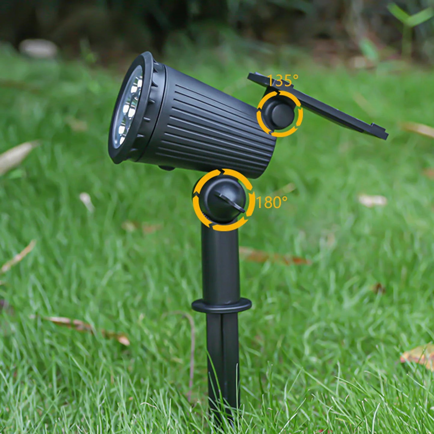 9 LED Solar Lamps Spotlights Outdoor Garden Backyard Waterproof Brightness Adjustable Spot Lights Driveway Lawn Decor Lighting