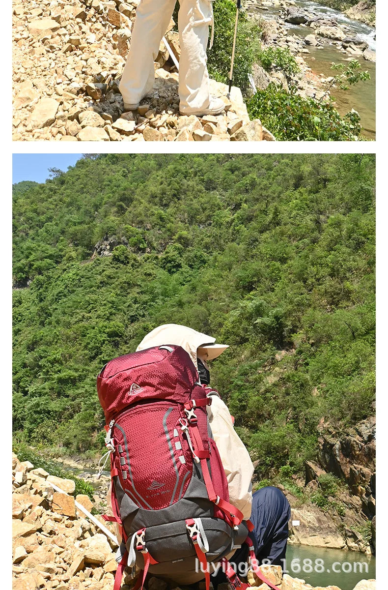 40L Ultralight Hiking Backpack for Men & Women Multi-Purpose Travel Pack | Large Capacity Trekking Camping Climbing Outdoor Gear
