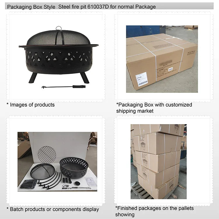 Multi Functions Camping Fire Pits Wood Burning Outdoor Heavy Duty Barbecue With Bbq Grill