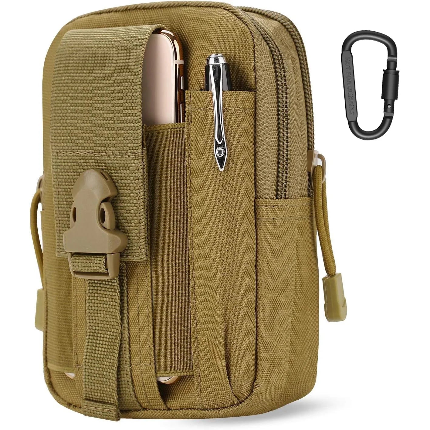 Waist Phone Leather Case Waist Belt Bag Universal Outdoor Smartphone Tool Leather Case Pocket for Travel Hiking  Mountaineering