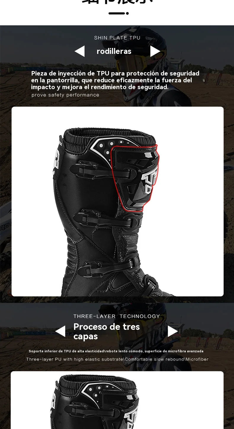 2025 NEW Motorcycle Enduro Motocross Boots Riding Mx Moto Cross Botas Motorbike Motorboats Shoes Racing Men's MTB Downhill Boots