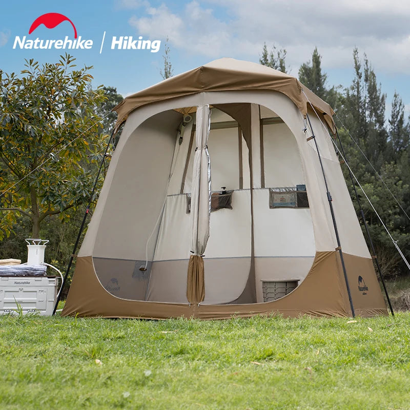Naturehike Automatic Shower Tent Dry Wet Separation Outdoor Camping Travel Changing Room Shelter Mobile Toilet Bathroom Portable