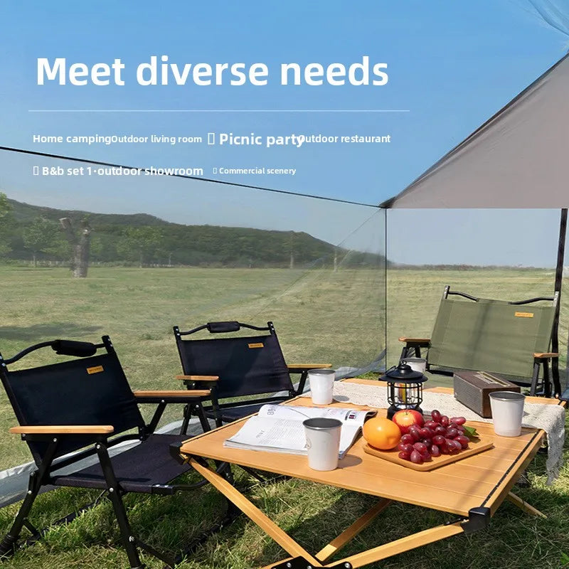 Outdoor Camping Sunade Tent Me Mosquito Net Leisure Fiing Large Space Sun Protection UPF50+ Canopy Tent Waterproof Oxford Awing