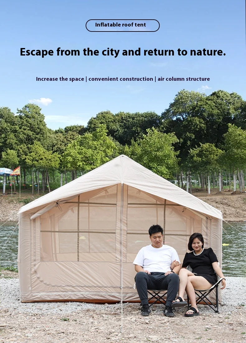 Automatic Inflatable Camping Tent Quick Setup Sunshade Waterproof Windproof for Outdoor Travel