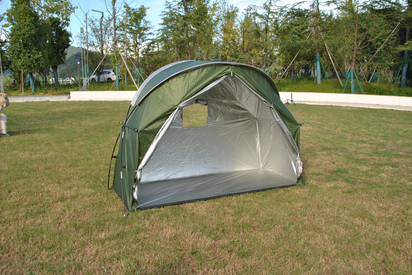 Durable Outdoor Individual Tent for Backpacking,CZX-725 1 Person Tent Not Include Cot,1 Person Tent,Ground Tent,Sleeping Tent