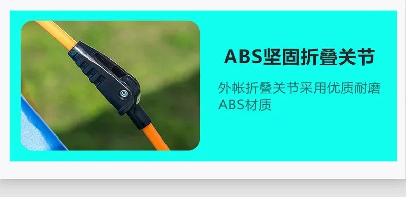 Fully Automatic Double Dec ker Hexagonal Tent for 3-4 People Camp ing Rain Proof Camping, Quick Opening Beach