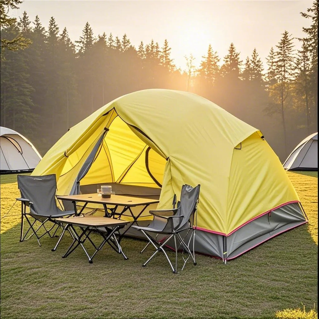 Portable Lightweight Camping Tent (2-Person Capacity) with PU4000 Waterproof Floor & Footprint, Perfect for Backpacking & Hiking