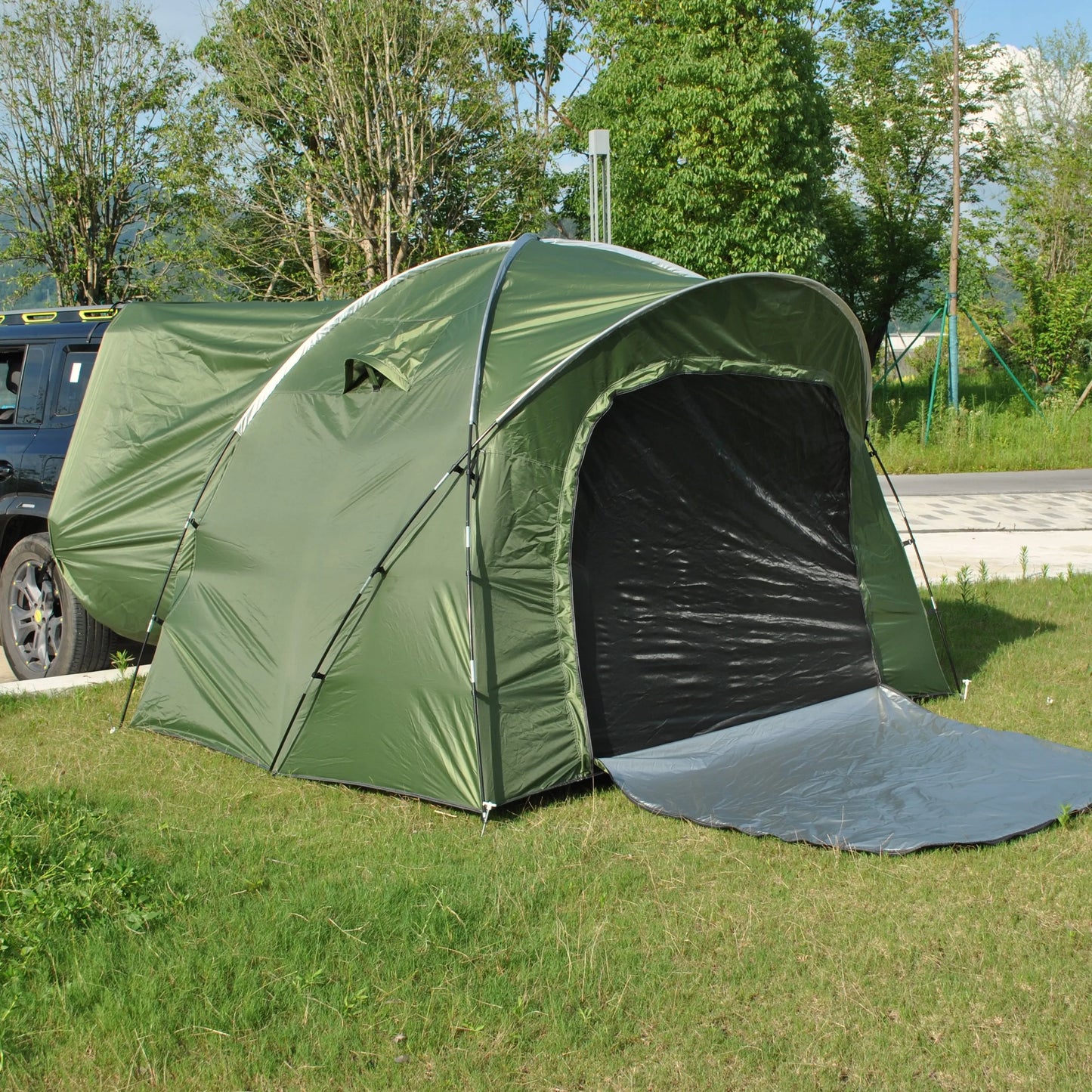 6 Person SUV Tent for Camping Double Layer PU3000mm Waterproof UPF 50+ UV Protection Electric Vehicle Car Tent Multi-use