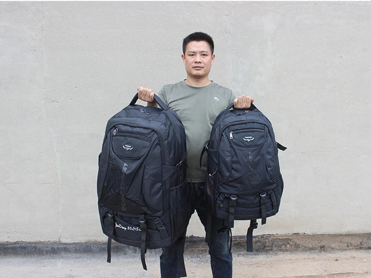 70L 85L Waterproof Hiking Backpack Large Capacity Outdoor Climbing Sports Bag Men Women Travel Mountaineering Luggage Rucksack