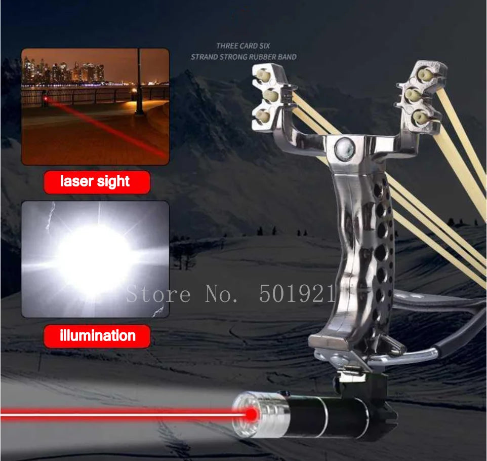 Wrist Rest Assist Slingshot Hunting Resin Slingshot Sling Shot With Rubber Bands Outdoor Hunting Catapult Shooting Steel Balls