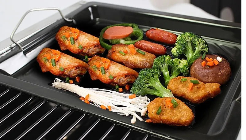 Thickened Large Stainless Steel Grill, Outdoor Folding Grill BBQ Portable Grill