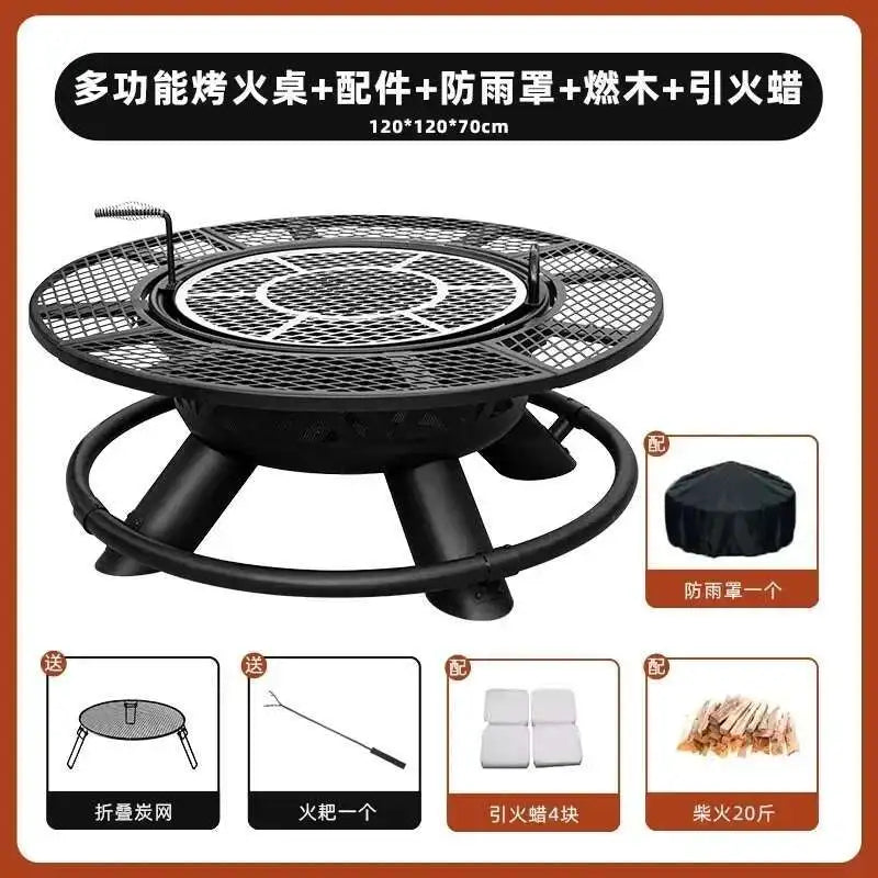 CX010AJ Modern High Quality Barbecue grill, household wood heater, patio, villa campfire, fireplace table, charcoal brazier