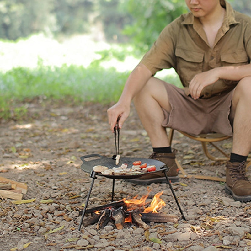 Portable Detachable Vertical Tripod Grill Barbecue Grill Bracket Barbecue Grill Tripod Stand Tripod Grill Hanger Outdoor Grills