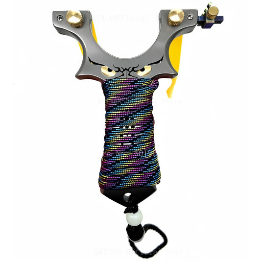 High-precision Outdoor Titanium Alloy Slingshot with Rubber Band Profession for Outdoor Hunting Shooting Catapult