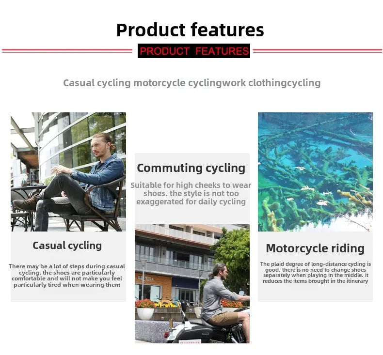 New Arcx Motorcycle Riding Boots Cowhide Casual Motorbike Road Travel Cycling Shoes Men Breathable Botas Four Season For Honda