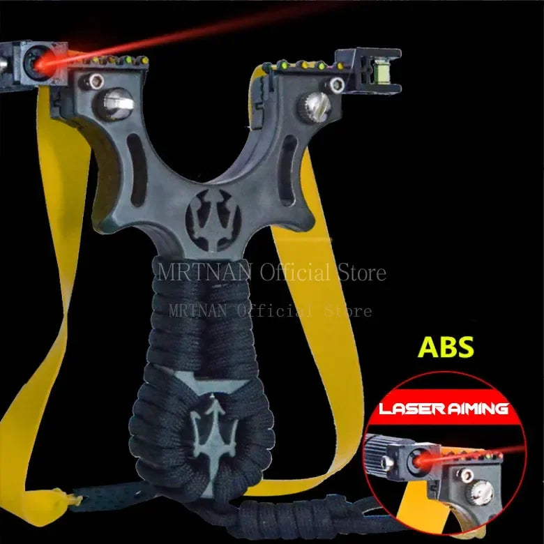 High-power Hunting Laser Resin Slingshot with Rubber Band Outdoor Sports Hunting Shooting Catapult