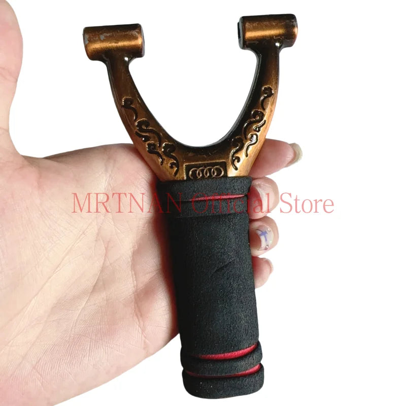 Outdoor Shooting Alloy Slingshot Rubber Band Outdoor Hunting Sling Shot Competition Slingshot Catapult Game Toys