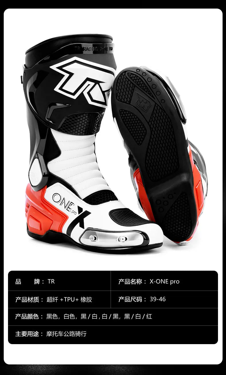 Motocross Off-Road Rally Professional Boots Motorcycle long Boots Safety Riding Protection Shoes Motorbike Rider Biker Shoes