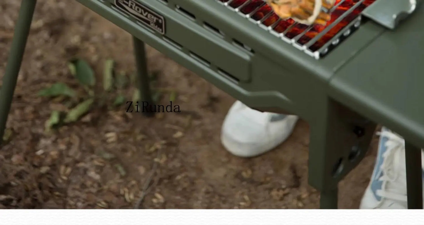 *Outdoor BBQ Grill Portable Household Charcoal Folding BBQ Shelf Non-Smoking Camping BBQ Stove