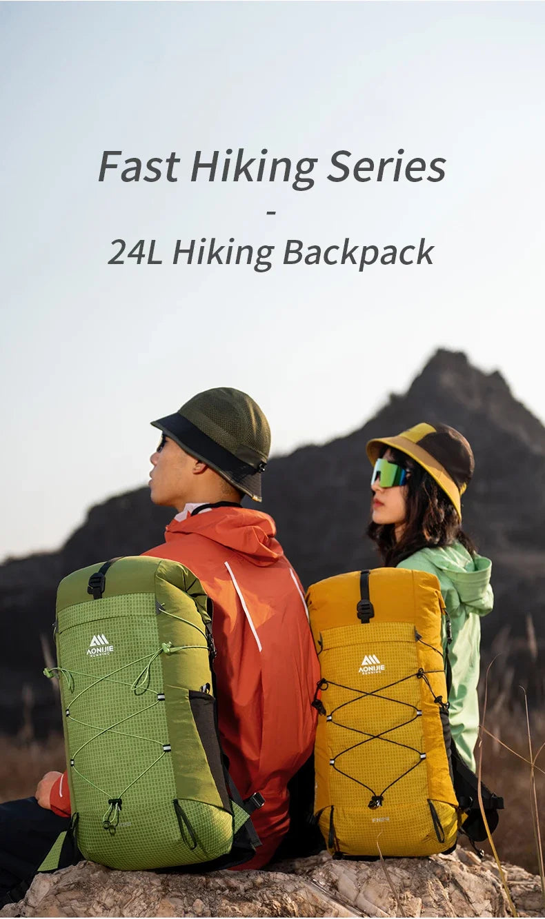 AONIJIE FH2524 24L Hiking Large Capacity Backpack for Women Men Multifunctional Lightweight Daypack for Climbing Camping Touring