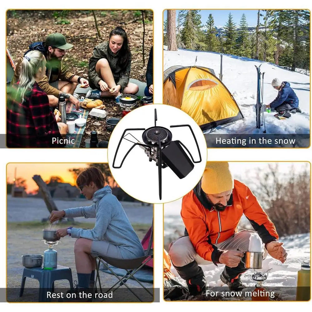 ST-310 Spider Folding Card Stove 2900W High-power Outdoor Portable Stainless Steel Stove For Camping Picnic BBQ Gas Stove