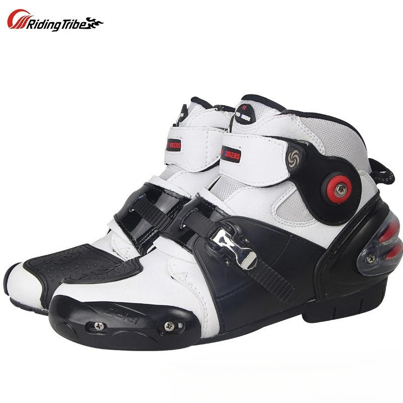 A9003 Men's Profession Motorcycle Boots Ankle Motocross Racing Boots Sports Protective Boots Off Road Motorcycle Riding Shoes