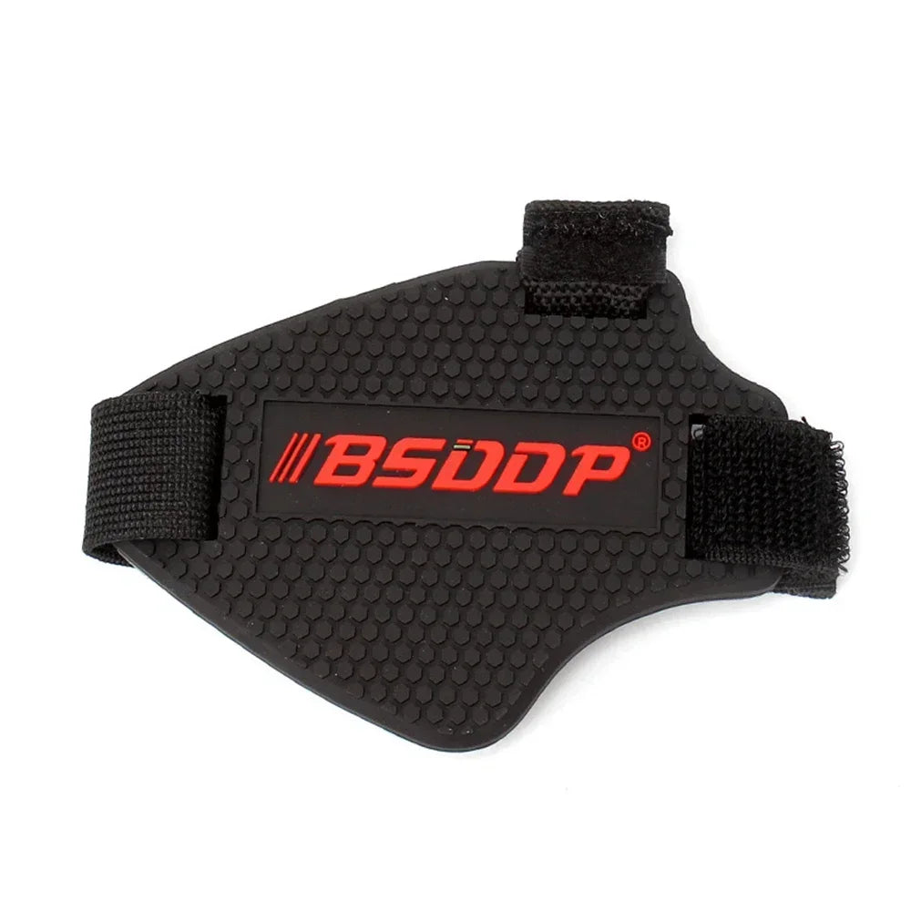 KEMIMOTO Motorcycle Shoe Cover Guards Motorcycle Gear Shift Pad Adjustable Durable Boot Protector Anti-skid Gear Shifter