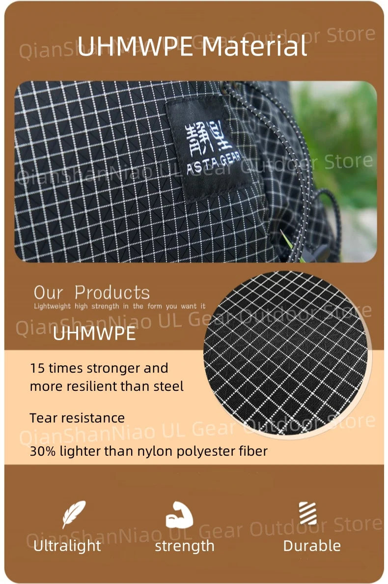 Asta Gear Jianshan UHMWPE Backpack Outdoor Ultralight Backpack Camping Hiking Mountaineering DCF Traveling Backpack