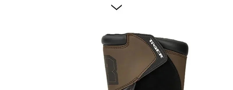 TIGER Retro Motorcycle Boot Cowhide ATV Riding Black Moto Bota Motocross Zapatilla Off-Road For KTM For BMW For Honda For Yamaha
