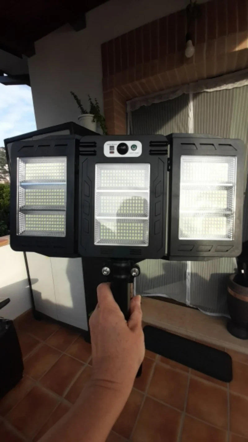 Powerful Outdoor Solar Lights Motion Sensor Waterproof Wall Lamp 800 LED Sunlight Lighting Garden with Gardening Street Light