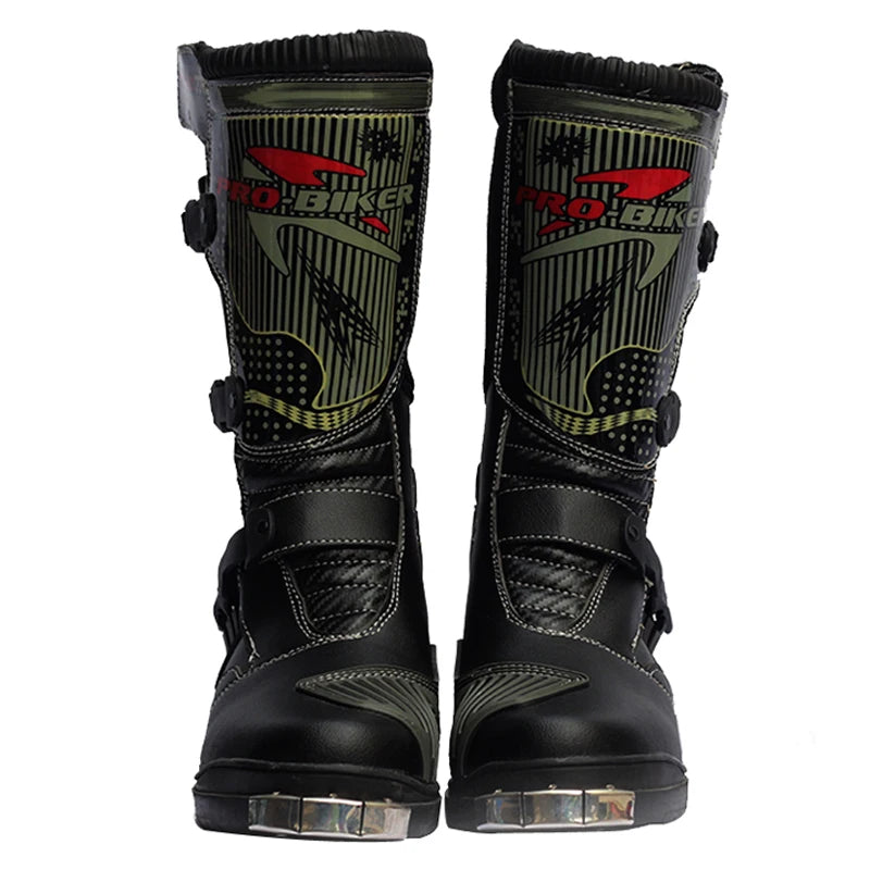 Motorcycle Boots Men Motorcycle Shoes Botas Moto Motocross Boots Motorbike Biker off-Road Racing Riding Boots