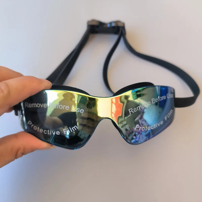 Arena Electroplated HD Mid-Size Swimming Goggles | UV400 Anti-Fog & Fashion Frame | Unisex Beach Training Gear for Vacation Pool