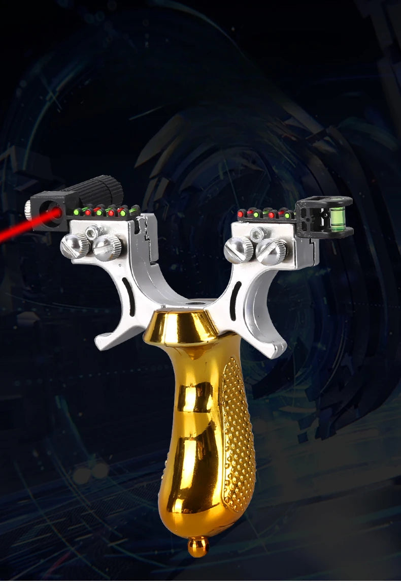 Professional Hunting Laser Slingshot High-power Outdoor Shooting Resin Catapult with Rubber Band Sports Entertainment Tools Set