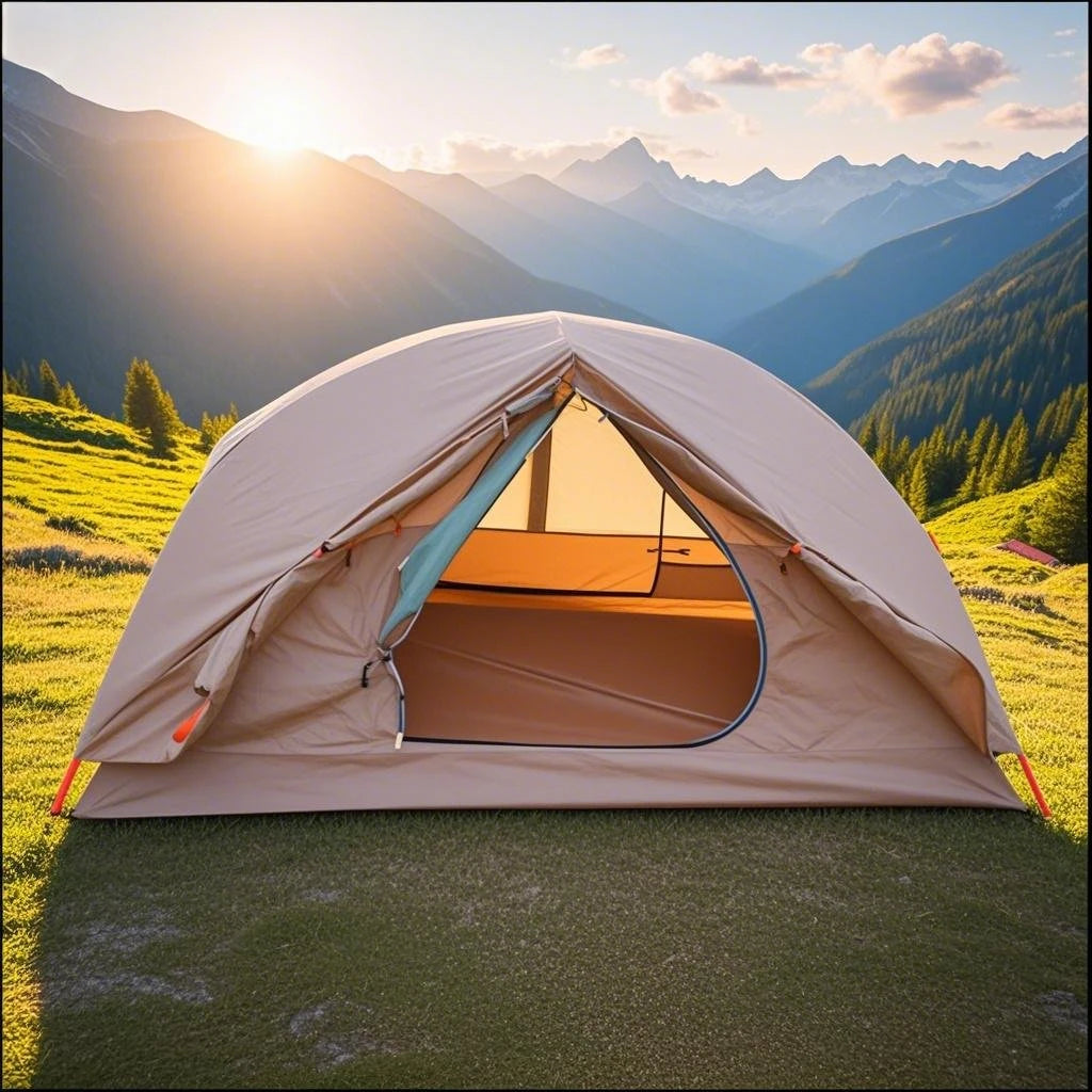 Portable Lightweight Camping Tent (2-Person Capacity) with PU4000 Waterproof Floor & Footprint, Perfect for Backpacking & Hiking