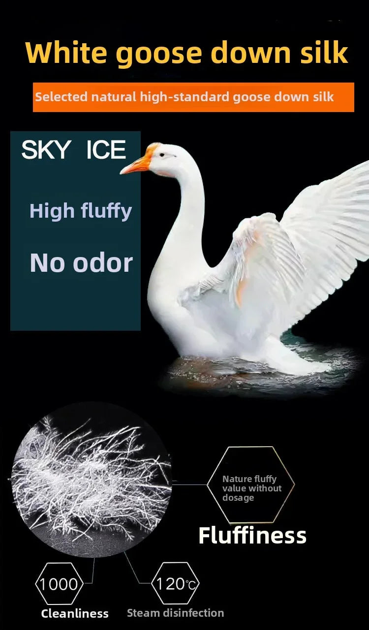 Lightweight Goose Down Double Sleeping Bag Adult Outdoor AllSeason Camping