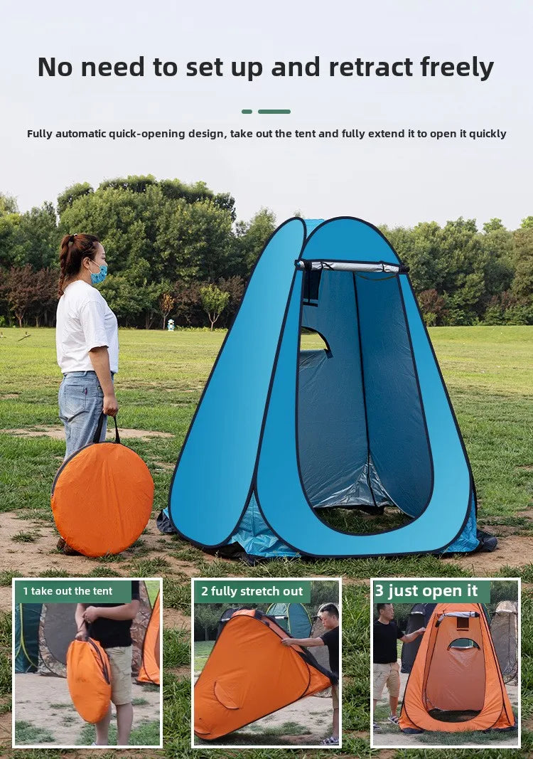 Portable Outdoor Camping Te nt Shower Tent Simple Bath Cover Changing Fitting Room Tent Mobile Toilet Fishing Photography T ent