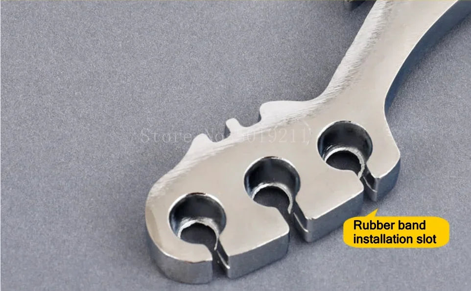 Powerful Alloy Slingshot Set Steel Balls Catapult Slingshot Bow Bag with 2 Rubber Bands Outdoor Hunting