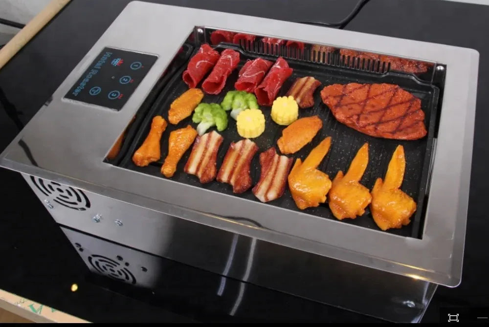 Gourmet Barbecue Grill New Design Kbbq Electric Grills Korean Smokeless Tables Electric BBQ Grill