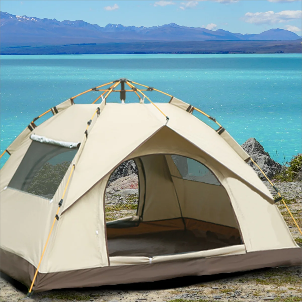 Automatic Quick-opening Tent Outdoor Self-driving Travel Camping Tent Automatic Quick-open Tent Rainproof Sunshine-proof Tent